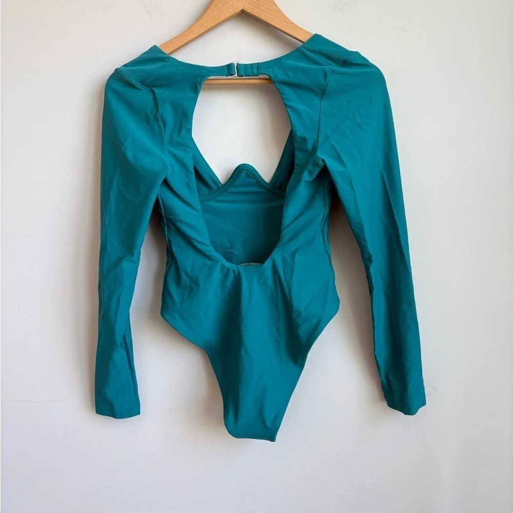 Andrea Iyamah Amar One Piece Long Sleeve Swimsuit Size Medium NWOT